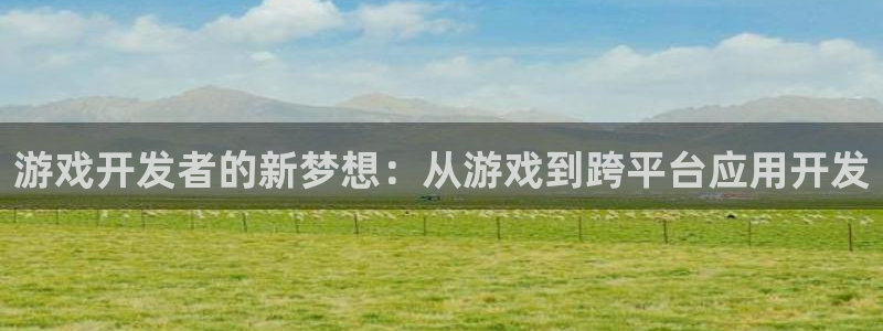 沐鸣娱乐2不能注册：游戏开发者的新梦想：从游戏到跨平台应用开发